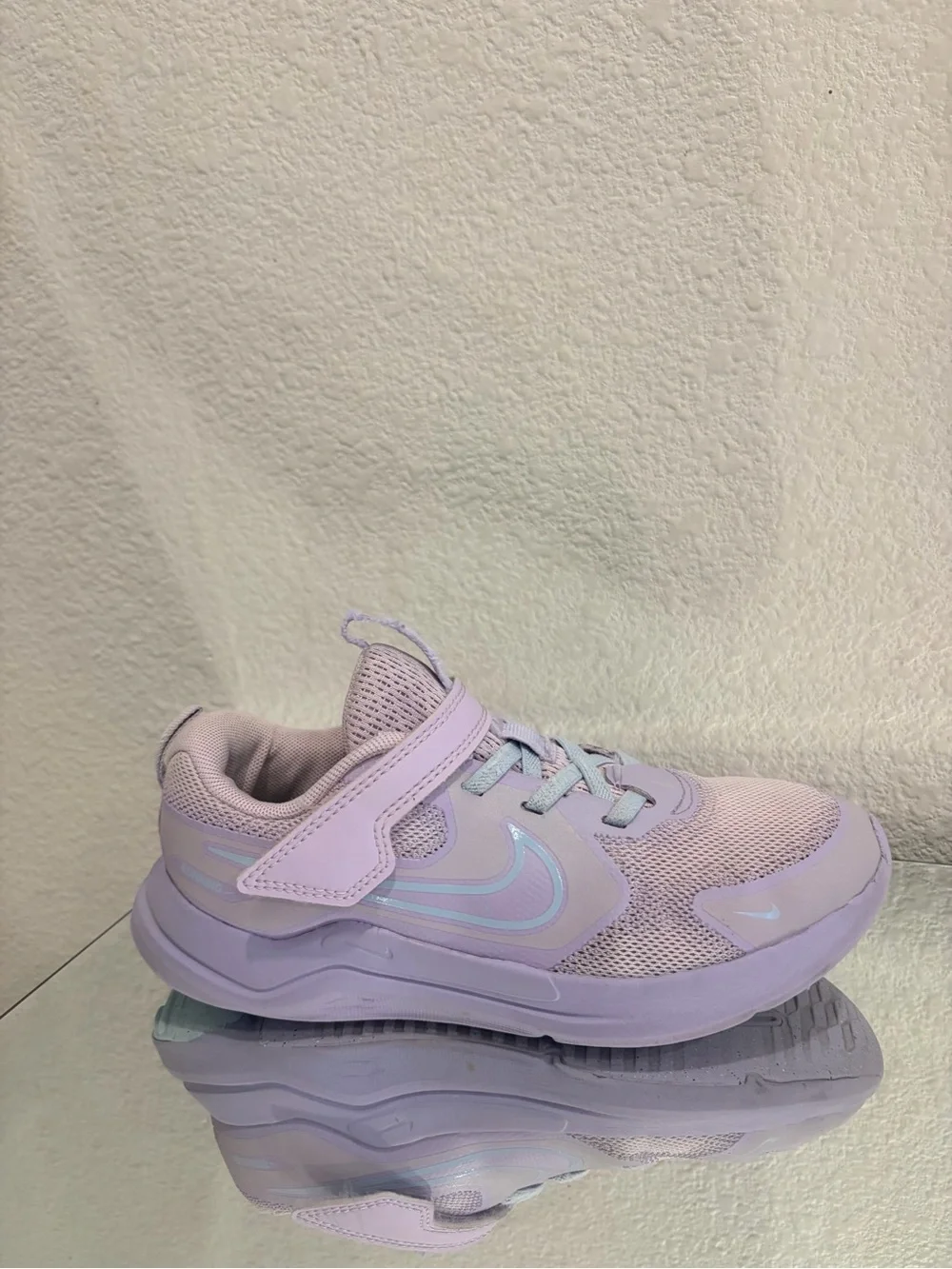 Nike Kids' Lavender Iridescent Swoosh Athletic Sneakers